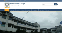 Desktop Screenshot of mohananandacollege.org