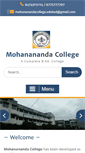 Mobile Screenshot of mohananandacollege.org